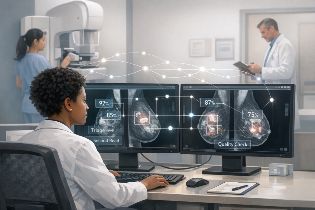 GE Prospective Study: AI Improves Breast Cancer Screening Across Workflows