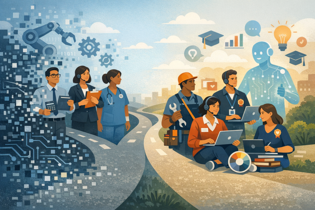 Jobs Most Threatened by AI and Who Can Adapt