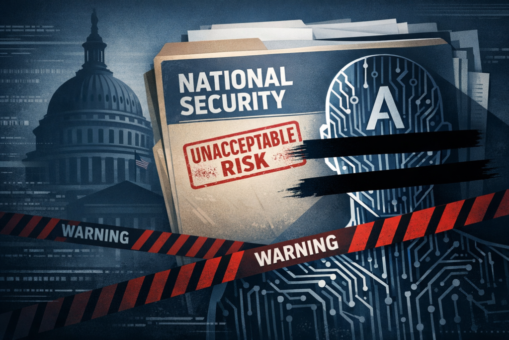 U.S. Declares AI Company Anthropic an Unacceptable National Security Risk